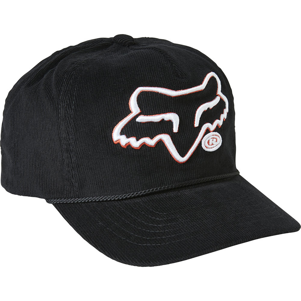 FOX BRUSHED BLACK SNAPBACK HAT