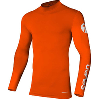 SEVEN ZERO STAPLE FLO ORANGE KIDS COMPRESSION JERSEY