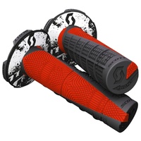 SCOTT DEUCE BLACK/NEON RED DUAL COMPOUND GRIPS