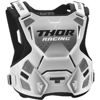 THOR GUARDIAN MX WHITE KIDS BODY ARMOUR - S / M