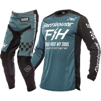 FASTHOUSE 2023 GRINDHOUSE SLAMMER BLUE / BLACK GEAR SET