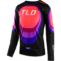 TROY LEE DESIGNS 2024 GP PRO A1 LE REVERB BLACK / GLO RED KIDS JERSEY