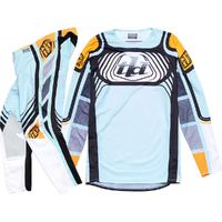 TROY LEE DESIGNS 2024 GP PRO WAVEZ BLEACHED AQUA KIDS GEAR SET