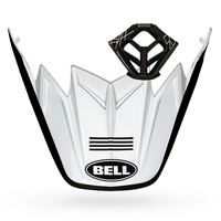 BELL MOTO-9 FASTHOUSE 4 STRIPE CHECKERS MATT WHITE/RED VISOR KIT