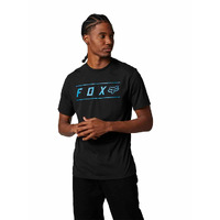 FOX PINNACLE SS TECH  BLACK/BLUE TEE