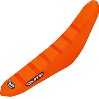 GUTS RACING KTM SX / SXF 19-22 EXC / EXC-F 20-23 GRIPPER RIBBED ORANGE / ORANGE / ORANGE SEAT COVER