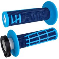 ODI V2 EMIG 2.0 NAVY / CYAN 2T / 4T LOCK ON GRIPS