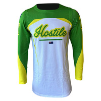 HOSTILE HANDWEAR EVOKE AIR GREEN & GOLD KIDS JERSEY