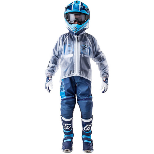 ACERBIS TRANSPARENT 3.0 CLEAR KIDS RAIN JACKET - S/M