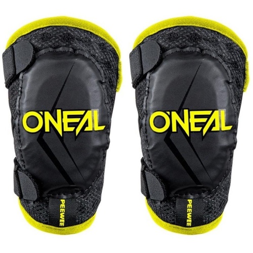 ONEAL KIDS PEEWEE BLACK/HI-VIZ ELBOW GUARDS - MD/LG