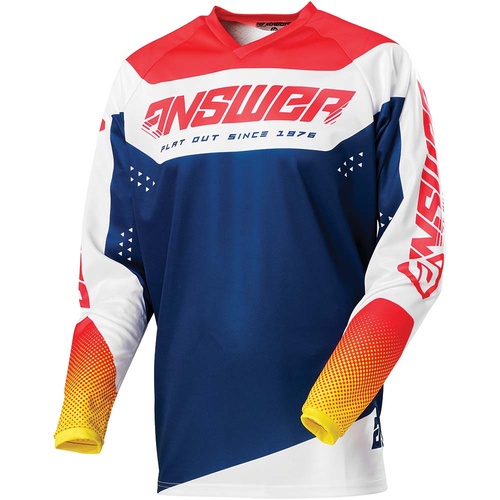 ANSWER 2021 SYNCRON CHARGE PINK/YELLOW/MIDNIGHT KIDS JERSEY - XL