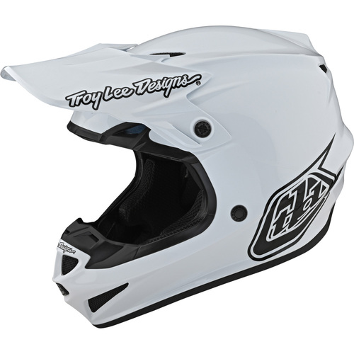 TROY LEE DESIGNS 2024 SE4 POLY MONO WHITE HELMET - S