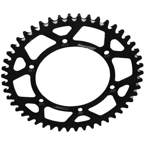 SUPERSPROX SUZUKI/YAMAHA BLACK ALLOY REAR SPROCKET - 47T 