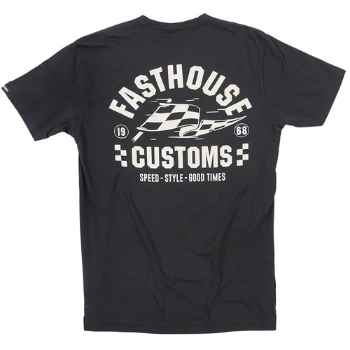 FASTHOUSE SPRINTER BLACK TEE SHIRT - SM