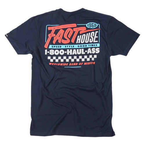 FASTHOUSE TOLL FREE NAVY TEE SHIRT - SM