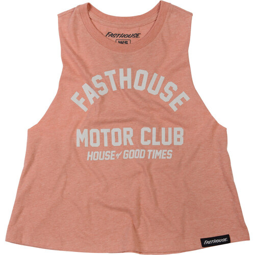 FASTHOUSE BRIGADE HEATHER PEACH WOMEN'S CROP TANK - XS/SM