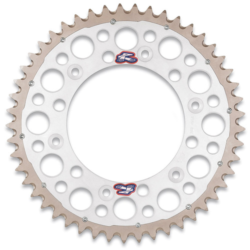 RENTHAL YAMAHA TWINRING SILVER REAR SPROCKET - 49T