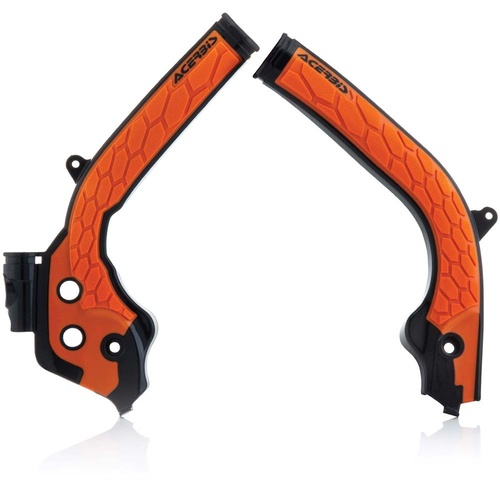 ACERBIS KTM/HUSQVARNA 16-17 X-GRIP BLACK/ORANGE FRAME GUARDS