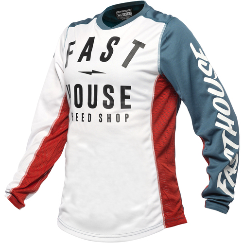 FASTHOUSE 2024 GRINDHOUSE ANTHEM, WHITE / TEAL WOMENS JERSEY - XS