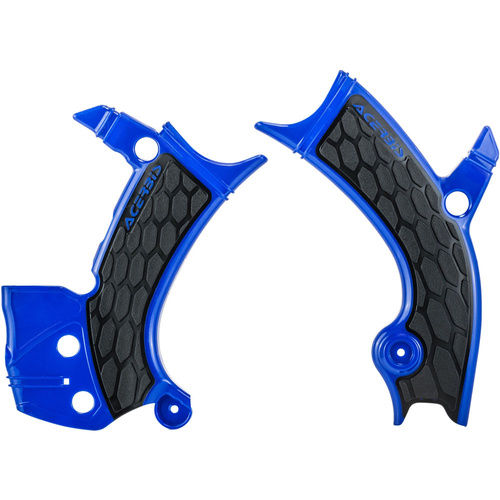 ACERBIS YZ250F 19-21 450F 18-21 BLUE / BLACK X-GRIP FRAME GUARDS