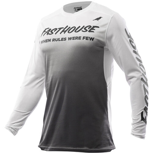 FASTHOUSE ELROD NOCTURNE WHITE / GRAY JERSEY - S