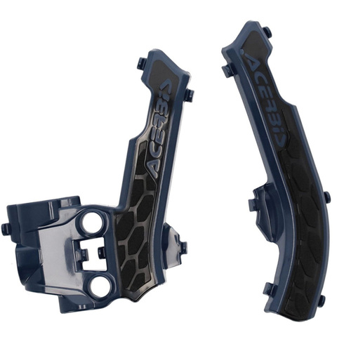 ACERBIS HUSQVARNA TC50 17-23 BLUE / BLACK X-GRIP FRAME GUARDS