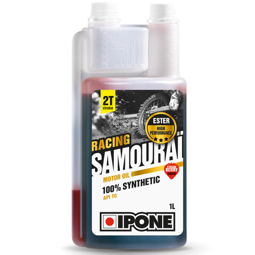 IPONE 1L SAMOURAI RACING STRAWBERRY 2T 2 STROKE MOTOR OIL