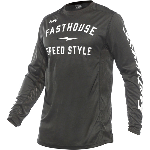 FASTHOUSE 2024 GRINDHOUSE GRIT BLACK KIDS JERSEY - XS