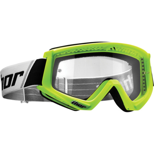 THOR COMBAT FLO GREEN/BLACK GOGGLES