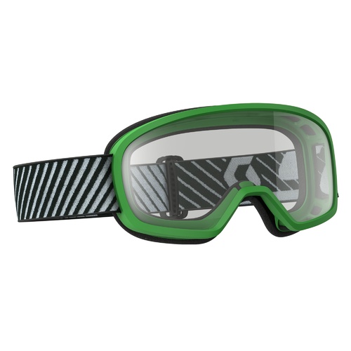 SCOTT BUZZ GREEN CLEAR KIDS GOGGLES