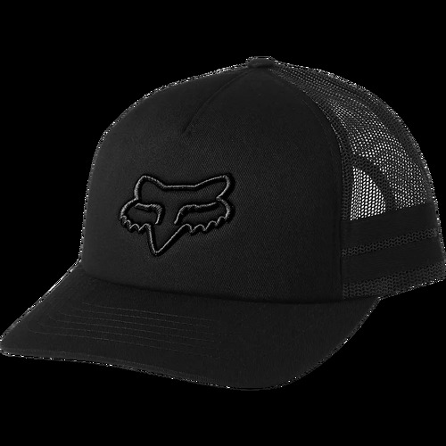 FOX BOUNDARY BLACK WOMENS TRUCKER HAT