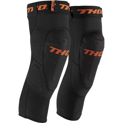 THOR COMP XP BLACK/ORANGE KNEE GUARDS - L/XL