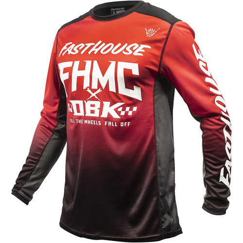 FASTHOUSE GRINDHOUSE TWITCH RED / BLACK JERSEY - M