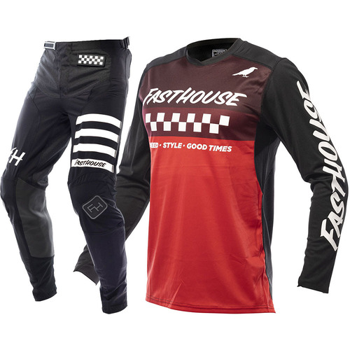 FASTHOUSE 2022 ELROD RED / BLACK GEAR SET