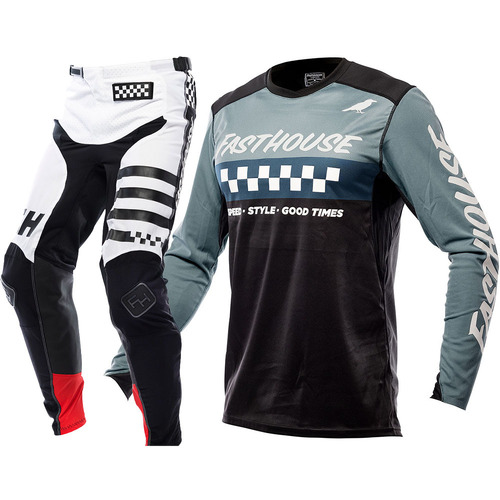 FASTHOUSE 2022 ELROD INDIGO / WHITE GEAR SET