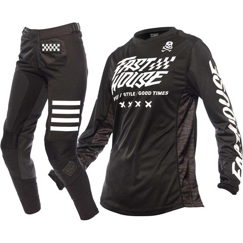 FASTHOUSE 2023 GRINDHOUSE RUFIO BLACK WOMENS GEAR SET