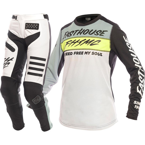 FASTHOUSE 2023 ELROD EVOKE SKYLINE / WHITE WOMENS GEAR SET