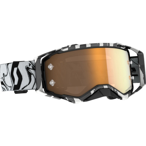 SCOTT PROSPECT AMPLIFIER MARBLE BLACK / WHITE GOLD CHROME GOGGLES