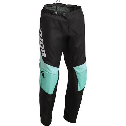 THOR 2022 SECTOR CHEV BLACK / MINT KIDS PANTS - 22