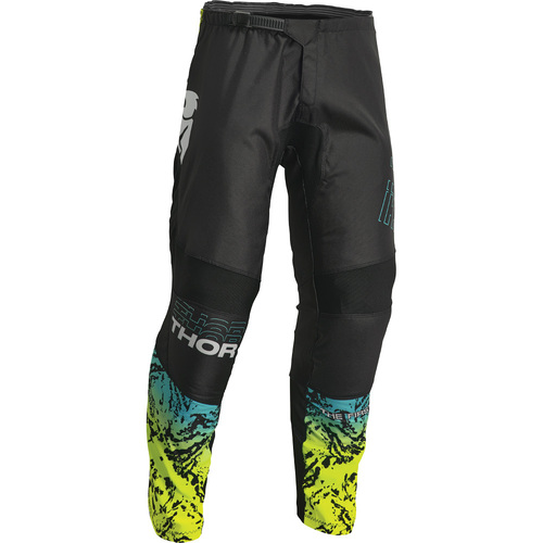 THOR 2023 SECTOR ATLAS BLACK / TEAL KIDS PANTS - 22