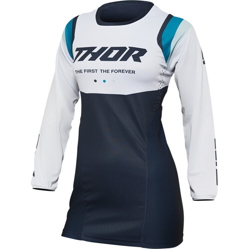 THOR PULSE REV MIDNIGHT/WHITE WOMENS JERSEY - XS