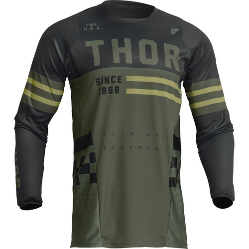 THOR 2024 PULSE COMBAT ARMY / BLACK KIDS JERSEY - 2XS