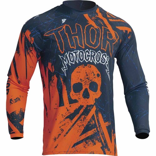 THOR 2023 SECTOR GNAR MIDNIGHT / ORANGE KIDS JERSEY - 2XS