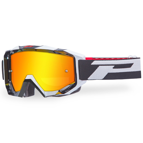 PROGRIP 3200 VENOM FLURO BLACK/WHITE GOGGLES