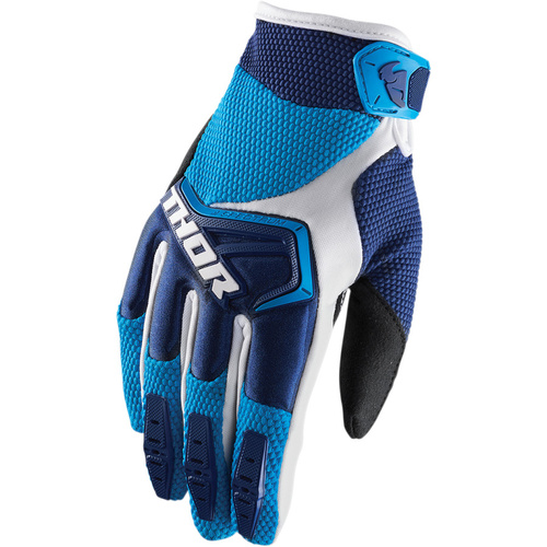 THOR SPECTRUM NAVY/BLUE/WHITE KIDS GLOVES - XS