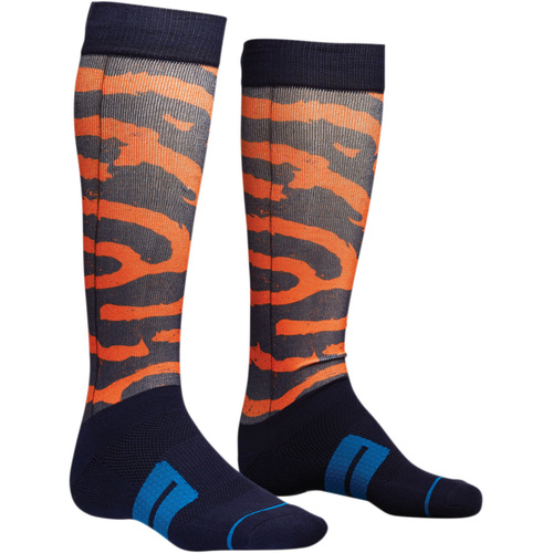 THOR 2018 MOTO SUB RAMPANT NAVY/ORANGE/BLUE SOCKS - 6-9