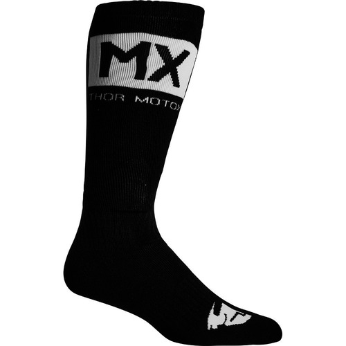 THOR 2022 SOLID BLACK / WHITE KIDS SOCKS - 1-6