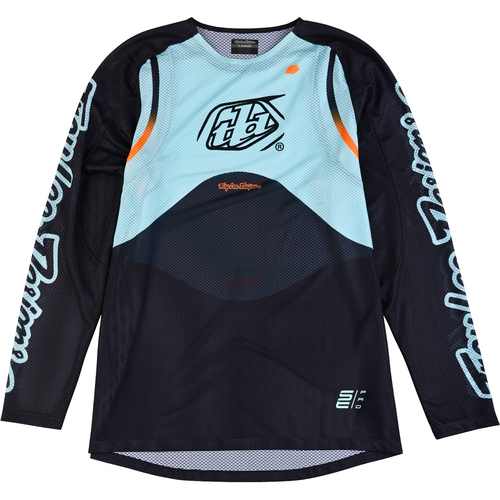 TROY LEE DESIGNS 2024 GP PRO WAVEZ PHANTON / TURQUOISE KIDS JERSEY - S