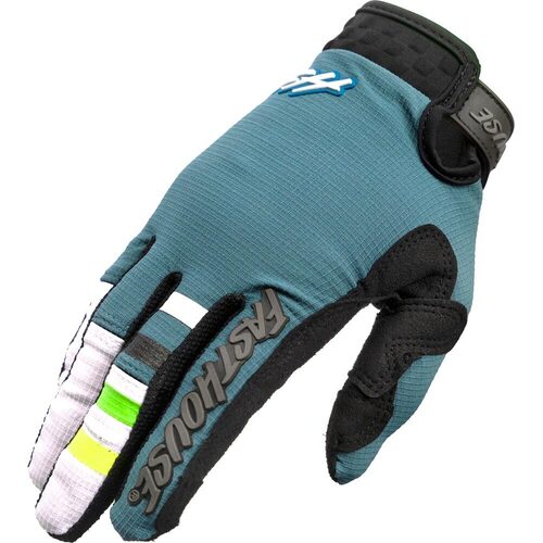 FASTHOUSE 2023 ELROD EVOKE INDIGO / WHITE GLOVES - S