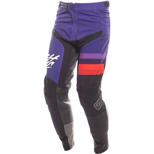 FASTHOUSE 2023 ELROD EVOKE BLACK / PURPLE KIDS PANTS - 20